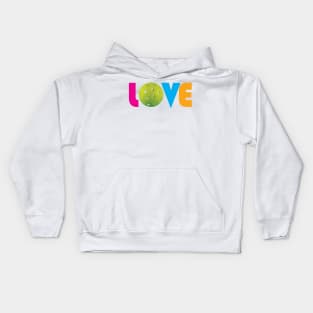 Love Pickleball - Valentine's Day Kids Hoodie